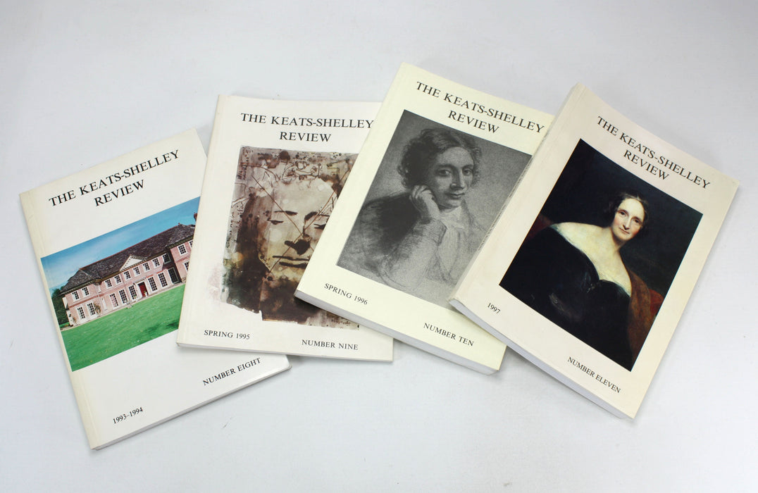 The Keats Shelley Review, 13 issues from the library of William St Clair (1988-2005)