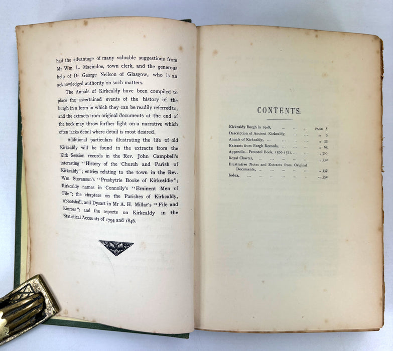 The Kirkcaldy Burgh Records, L. Macbean, 1908, numbered limited edition