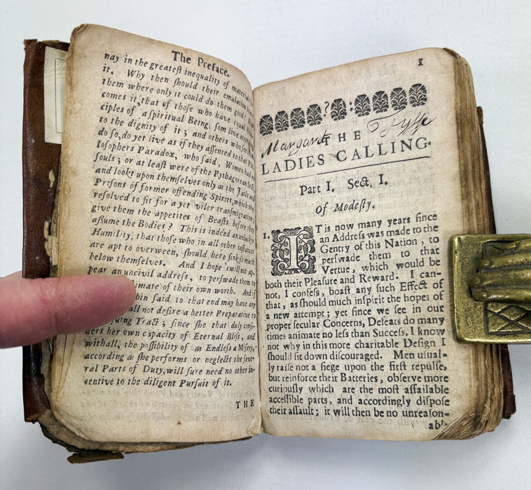 The Ladies Calling, anon, but attributed to Richard Allestree, first Scottish edition, 1675 Edinburgh printing by James Glen