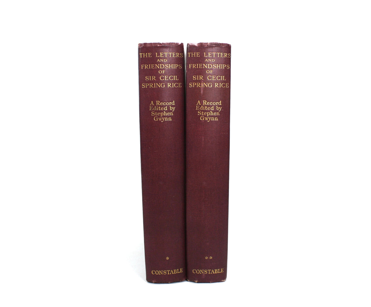 The Letters and Friendships of Sir Cecil Spring Rice, Stephen Gwynn, 1 ...