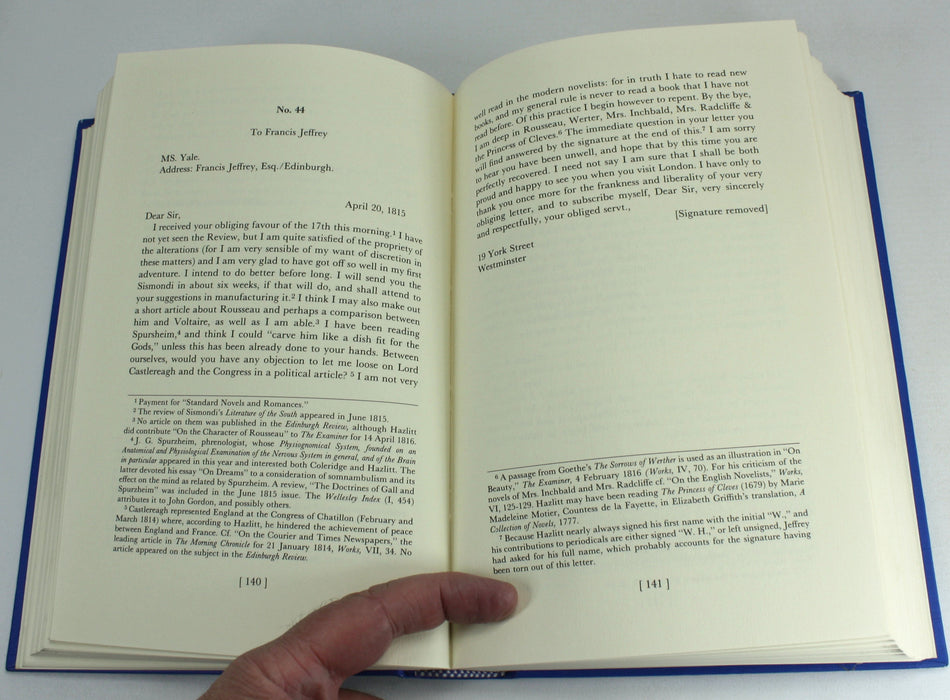 The Letters of William Hazlitt, Hershel Moreland Sikes, Willard Hallam Bonner, Gerald Lahey, 1979