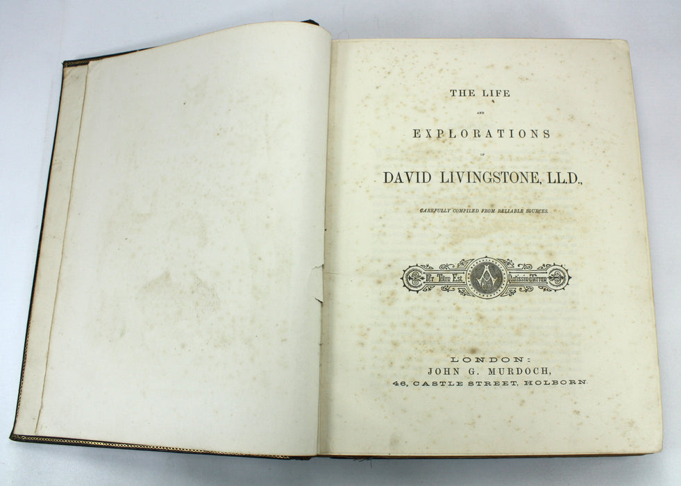 The Life and Explorations of David Livingstone, LL.D., Adam & Co/John G. Murdoch, London, c. 1880