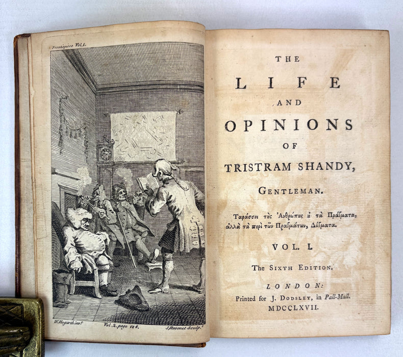 The Life and Opinions of Tristram Shandy, Gentleman, Vol. I. By Laurence Sterne, 1767.