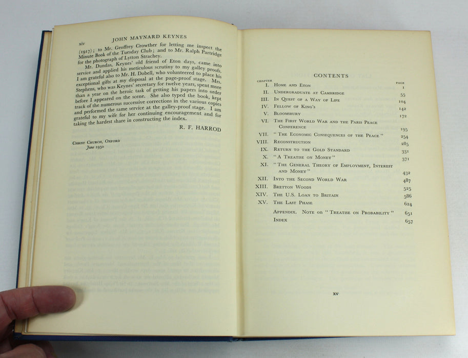 The Life of John Maynard Keynes, R.F. Harrod, 1951, with multiple signed half title, and letters by Gilbert Murray and Rose Macaulay. Liberal International & John Hutchison MacCallum Scott interest.