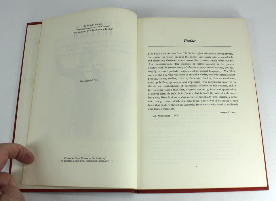 The Life of Jullien, Adam Carse, 1951
