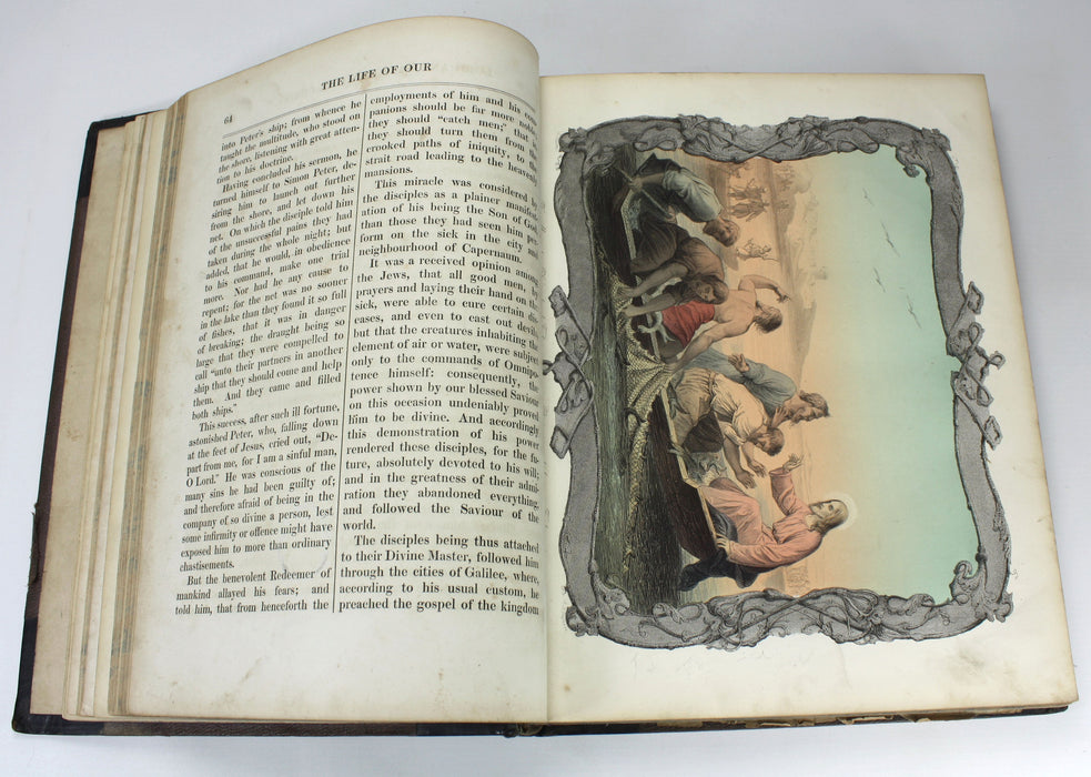 The Life of Our Lord and Saviour Jesus Christ, Revd. John Fleetwood, A. H. Payne, J. Hagger. Hand coloured plates.