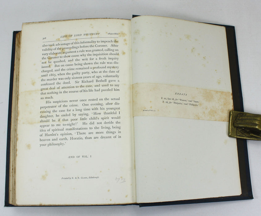 The Life of Richard Lord Westbury, formerly Lord High Chancellor, Thomas Arthur Nash, 1888