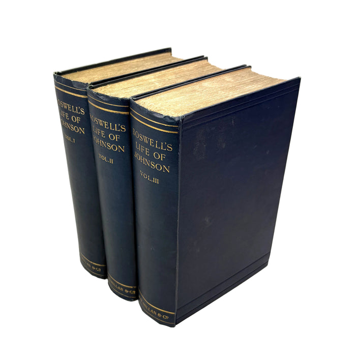 The Life of Samuel Johnson, LL.D., by James Boswell. In Three Vols. Macmillan, 1912