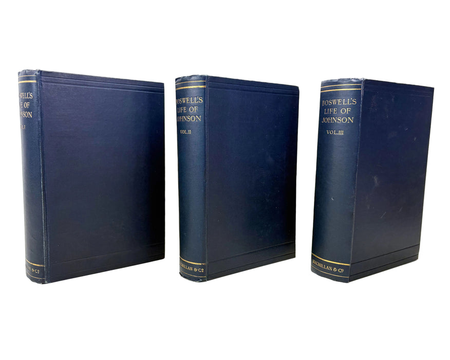 The Life of Samuel Johnson, LL.D., by James Boswell. In Three Vols. Macmillan, 1912