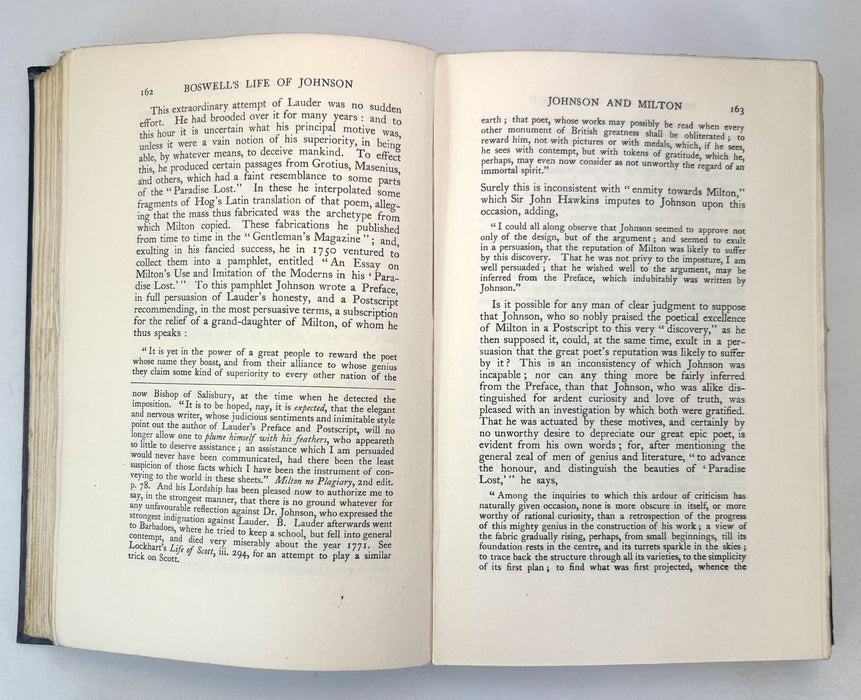 The Life of Samuel Johnson, LL.D., by James Boswell. In Three Vols. Macmillan, 1912