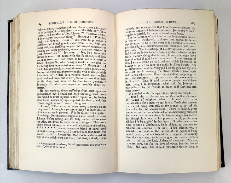 The Life of Samuel Johnson, LL.D., by James Boswell. In Three Vols. Macmillan, 1912