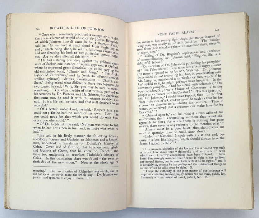 The Life of Samuel Johnson, LL.D., by James Boswell. In Three Vols. Macmillan, 1912