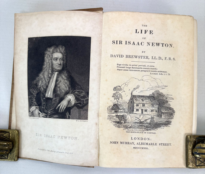 The Life of Sir Isaac Newton, by David Brewster. John Murray, 1831