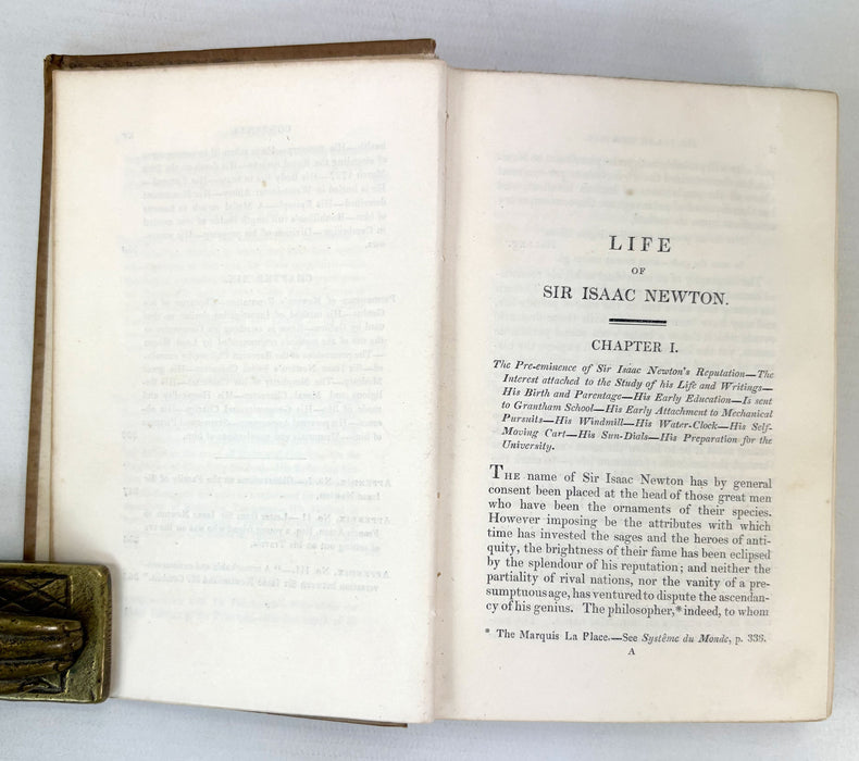 The Life of Sir Isaac Newton, by David Brewster. John Murray, 1831