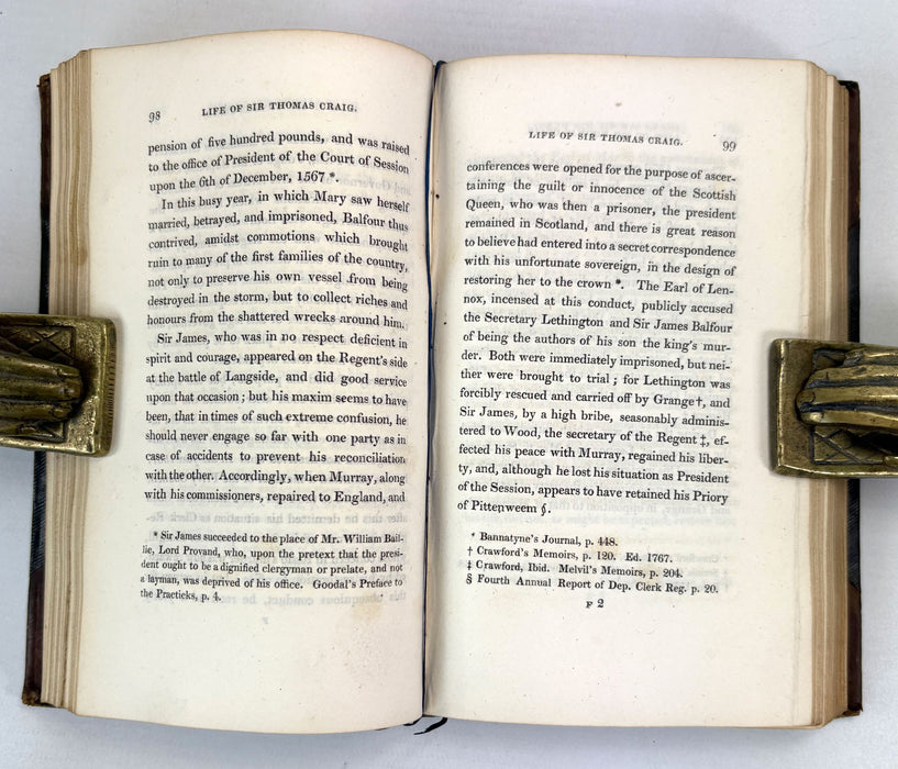 The Life of Sir Thomas Craig of Riccarton. With Biographical Sketches of the most Eminent Legal Characters..., by Patrick Fraser Tytler. W & C Tait, Edinburgh, 1823
