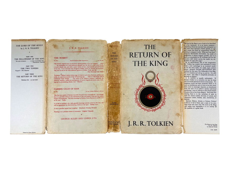 The Lord of The Rings, J.R.R. Tolkien; 1st edition set, 1956-57, 5th, 4th & 3rd impressions