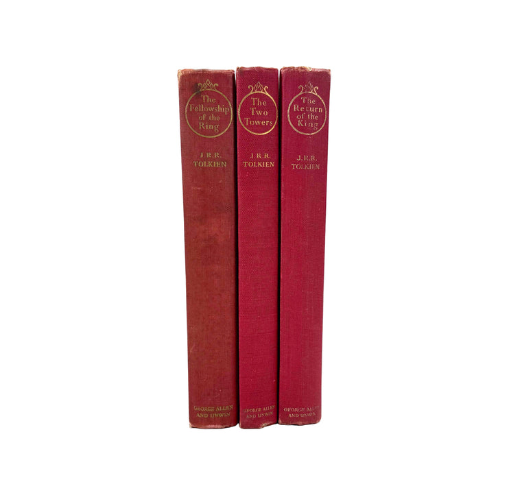 The Lord of The Rings, J.R.R. Tolkien; 1st edition set, 1956-57, 5th, 4th & 3rd impressions