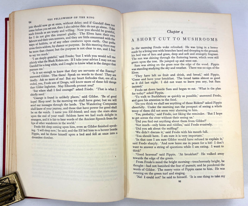 The Lord of The Rings, J.R.R. Tolkien; 1st edition set, 1956-57, 5th, 4th & 3rd impressions