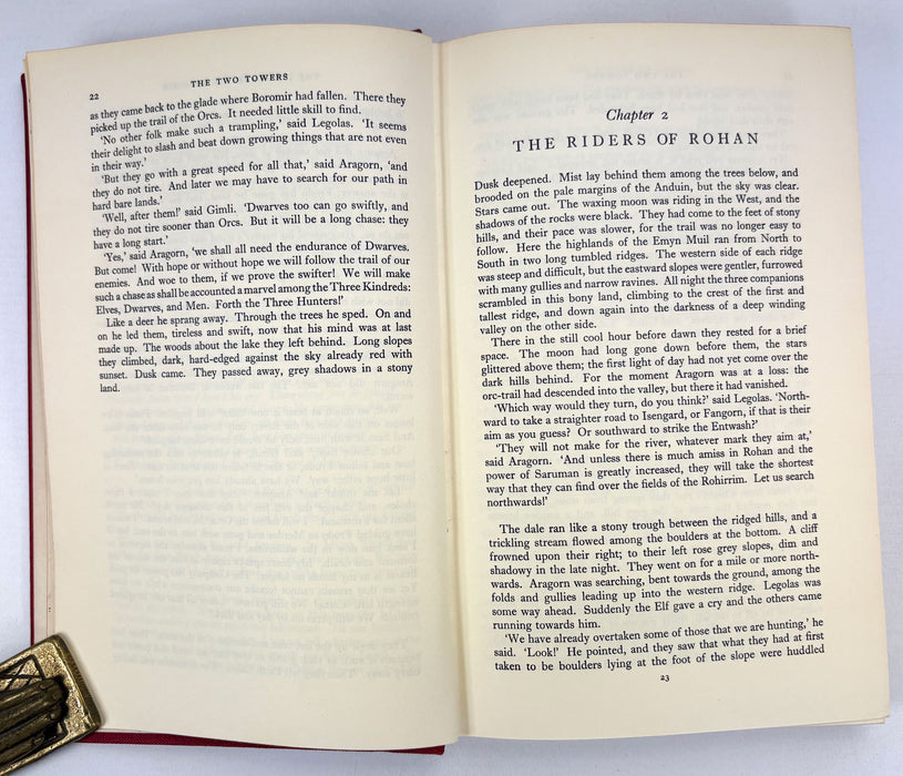 The Lord of The Rings, J.R.R. Tolkien; 1st edition set, 1956-57, 5th, 4th & 3rd impressions