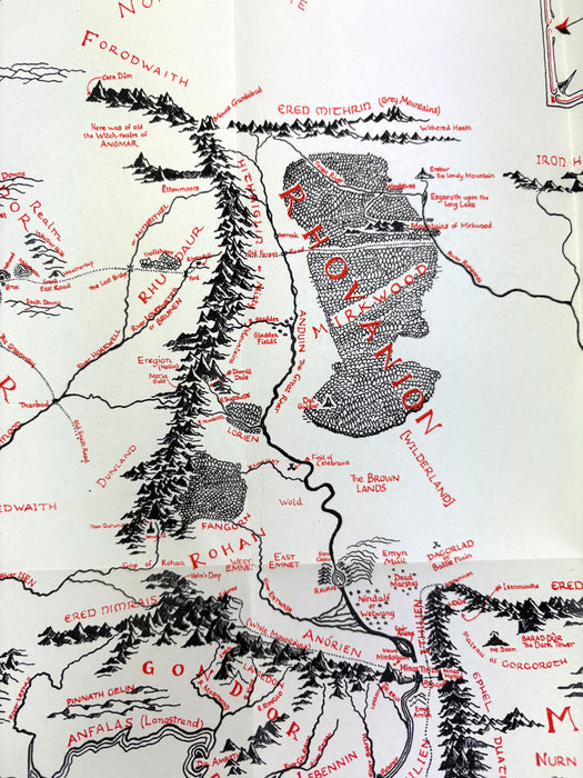 The Lord of The Rings, J.R.R. Tolkien; 1st edition set, 1956-57, 5th, 4th & 3rd impressions