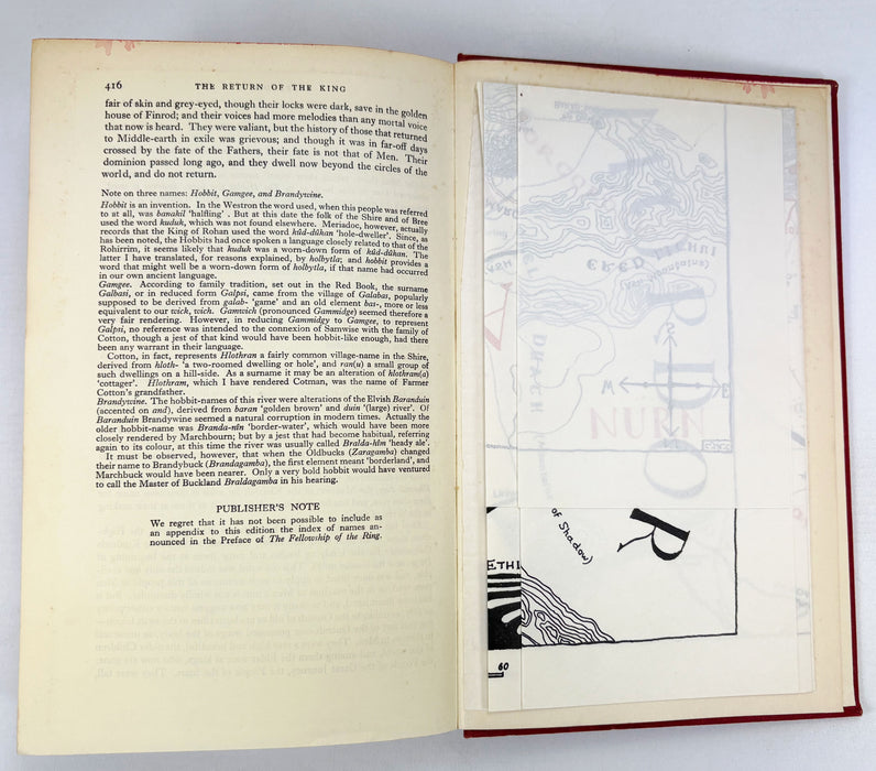 The Lord of The Rings, J.R.R. Tolkien; 1st edition set, 1956-57, 5th, 4th & 3rd impressions