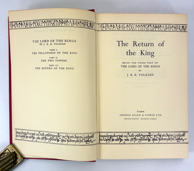 The Lord of The Rings, J.R.R. Tolkien; 2nd edition set; all 3rd impressions, 1968