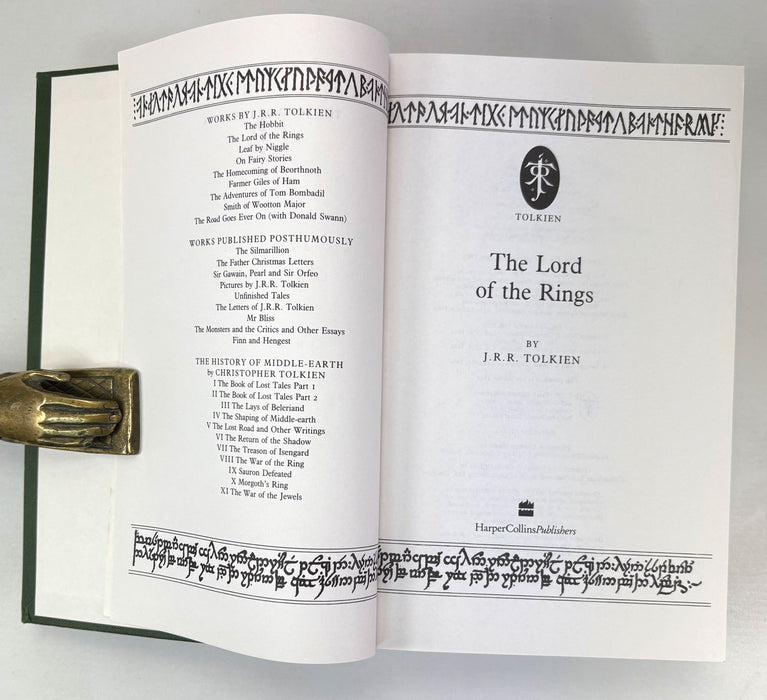 The Lord of The Rings, J.R.R. Tolkien; HarperCollins, 1994 hardback