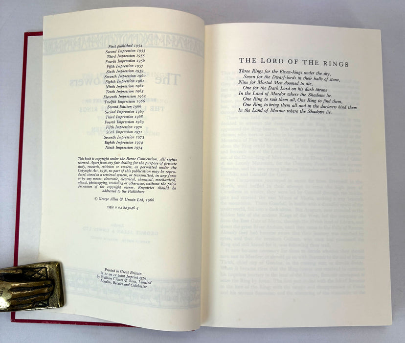 The Lord of The Rings, J.R.R. Tolkien; Revised Second Edition, 1974-1978