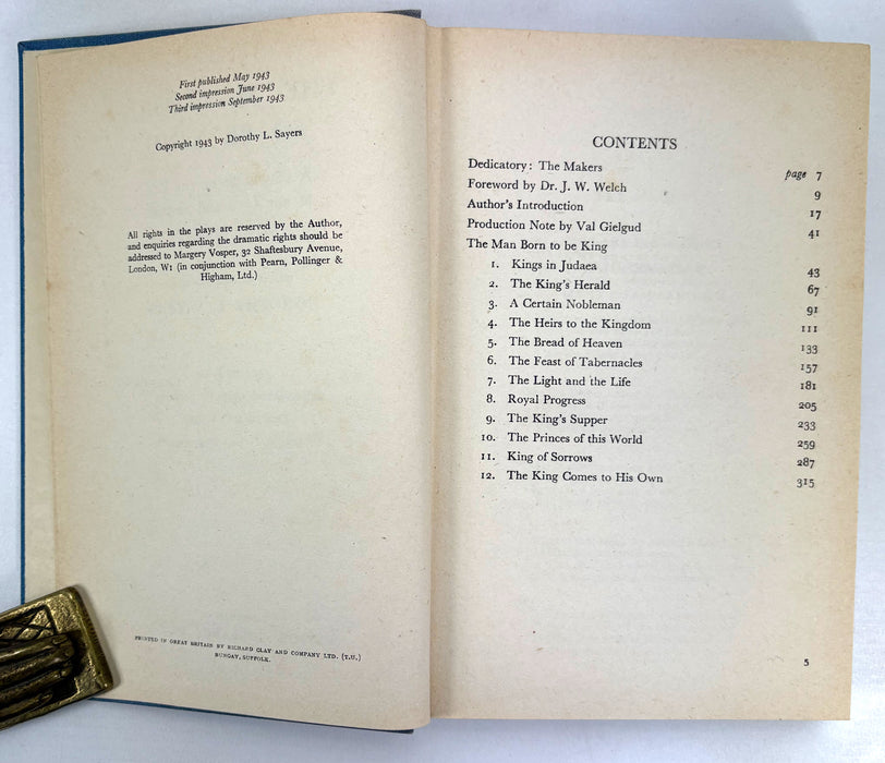 The Man Born To Be King, Dorothy L. Sayers, Gollancz, 1943