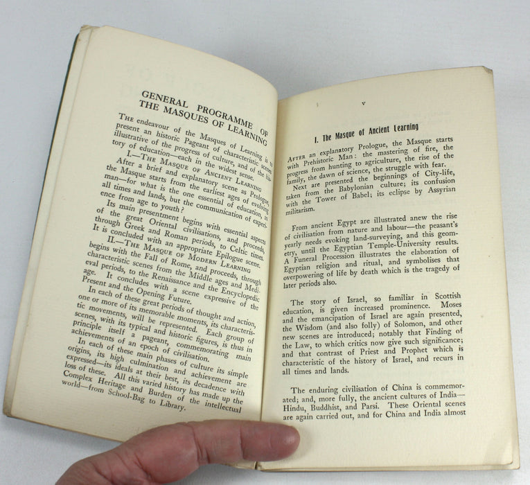 The Masque of Ancient Learning, Patrick Geddes, 1912