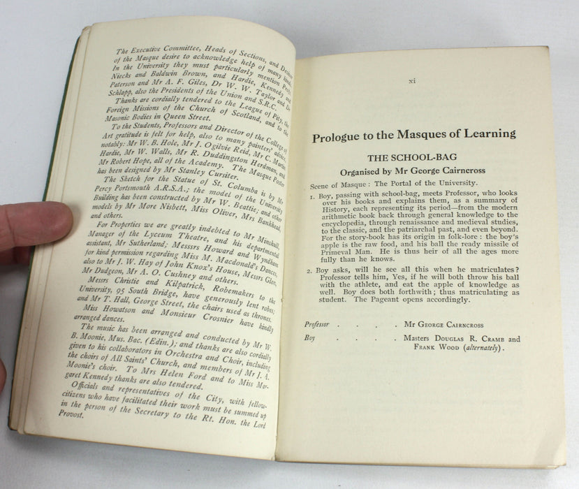 The Masque of Ancient Learning, Patrick Geddes, 1912