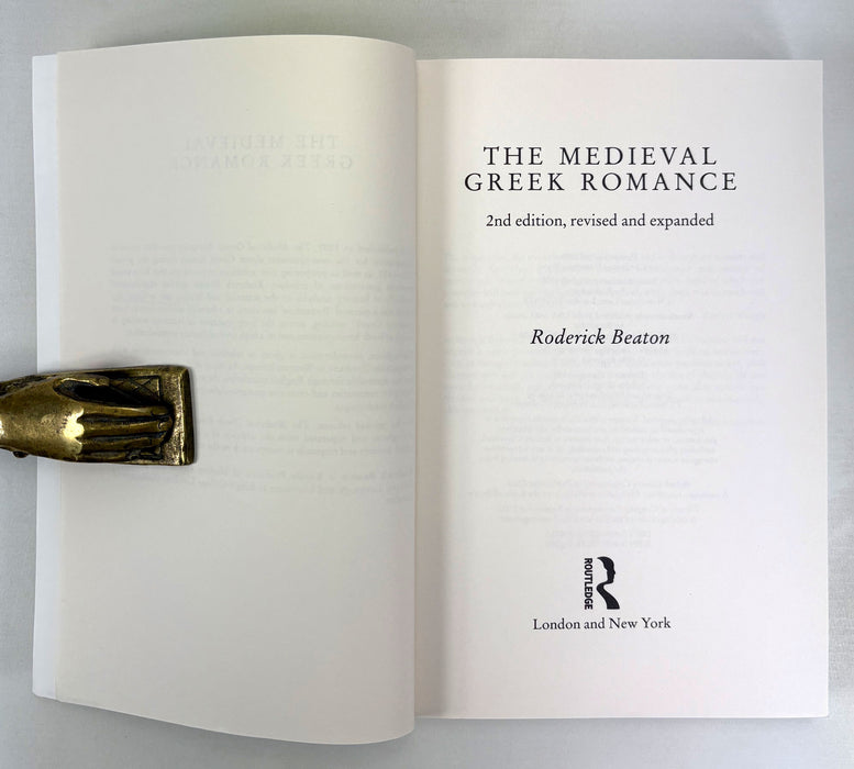 The Medieval Greek Romance, Roderick Beaton, 1996
