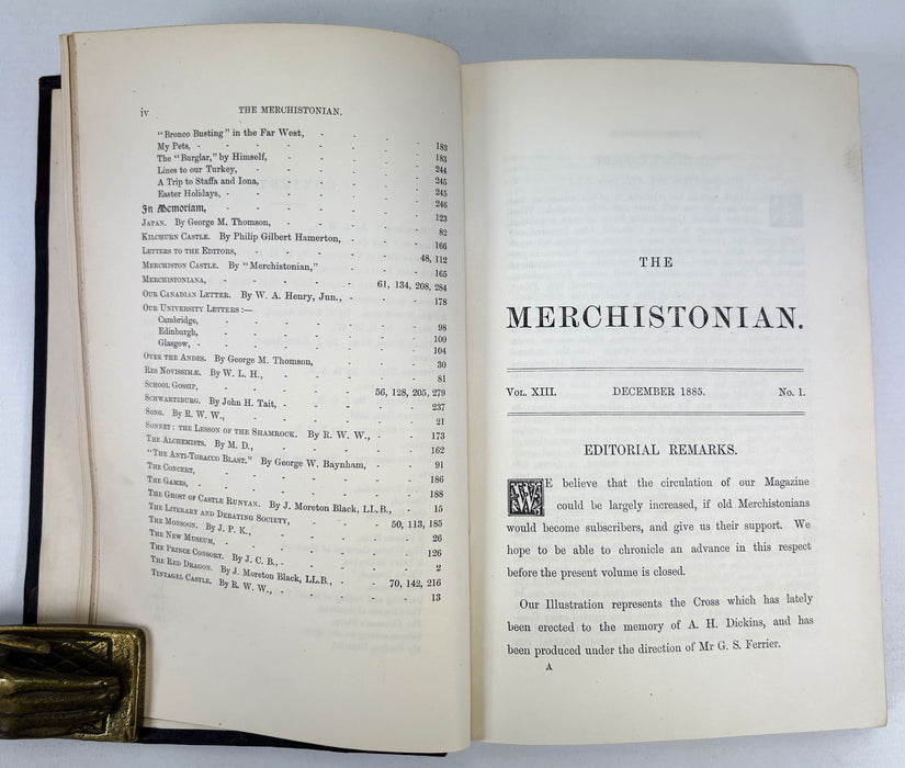 The Merchistonian, Volume Thirteenth, 1886