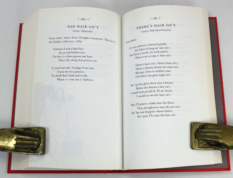 The Merry Muses of Caledonia, by Robert Burns. Edited by James Barke, Sydney Goodsir Smith & Contributions by J. DeLancey Ferguson, Valentina Bold & Bob Dewar, 2009 Luath Press edition