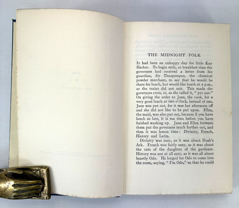 The Midnight Folk, A Novel, by John Masefield, 1927 first edition