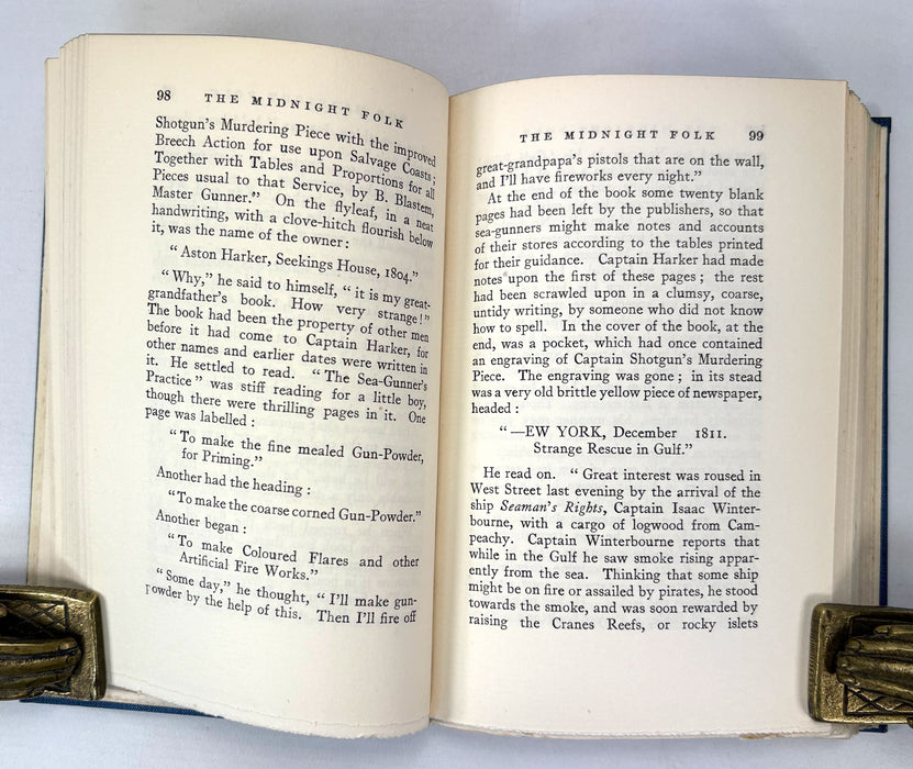 The Midnight Folk, A Novel, by John Masefield, 1927 first edition