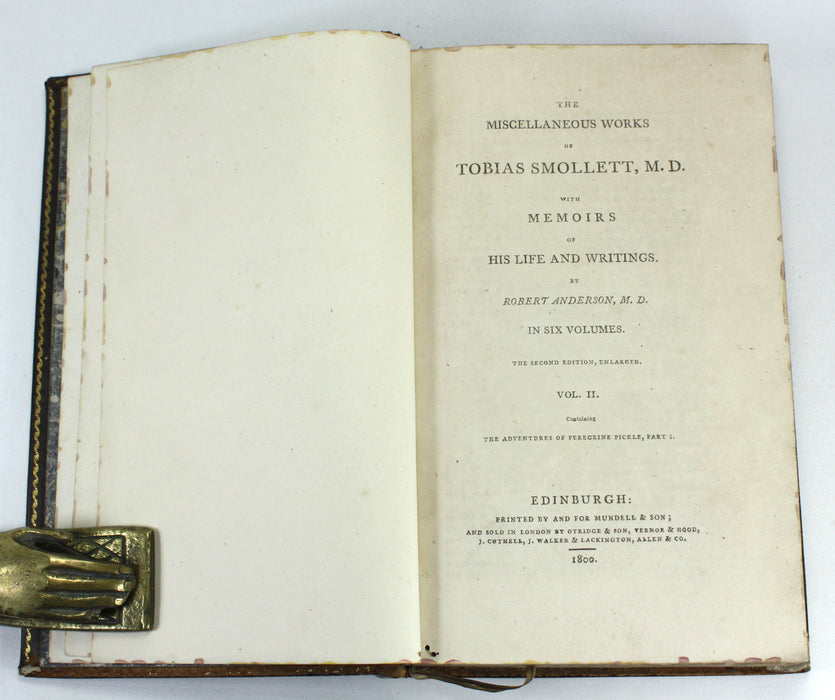 The Miscellaneous Works of Tobias Smollett, M.D., Robert Anderson, 1800
