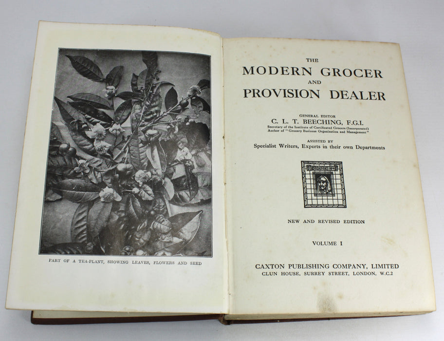 The Modern Grocer and Provision Dealer, C.L.T. Beeching, 4 Volume Set complete, c. 1920s