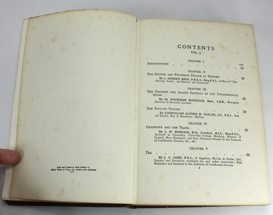 The Modern Grocer and Provision Dealer, C.L.T. Beeching, 4 Volume Set complete, c. 1920s