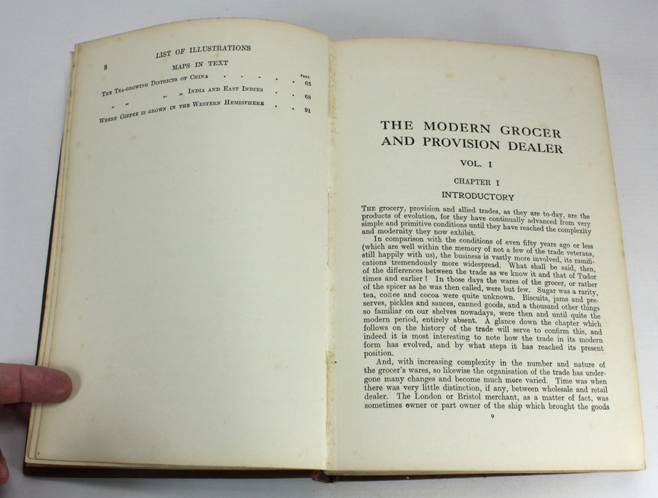 The Modern Grocer and Provision Dealer, C.L.T. Beeching, 4 Volume Set complete, c. 1920s