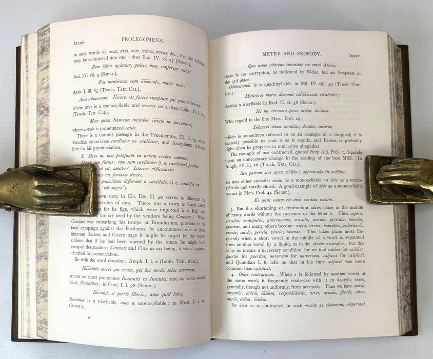 The Mostellaria of Plautus, by William Ramsay, and edited by George G. Ramsay, presented by Dr. David Ross, Principal of the Church of Scotland Training College and Glasgow University's first Lecturer in Education.