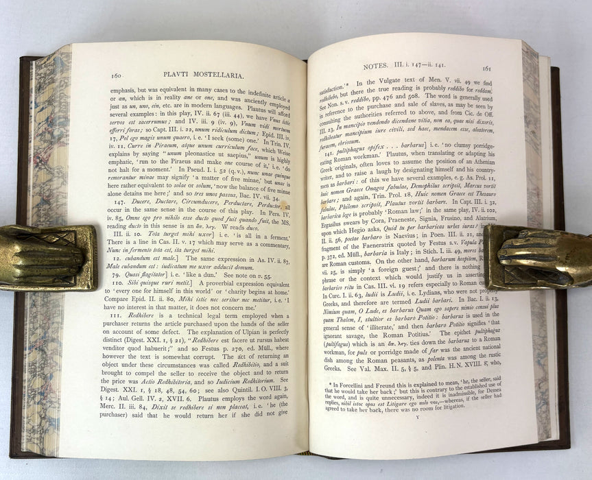 The Mostellaria of Plautus, by William Ramsay, and edited by George G. Ramsay, presented by Dr. David Ross, Principal of the Church of Scotland Training College and Glasgow University's first Lecturer in Education.