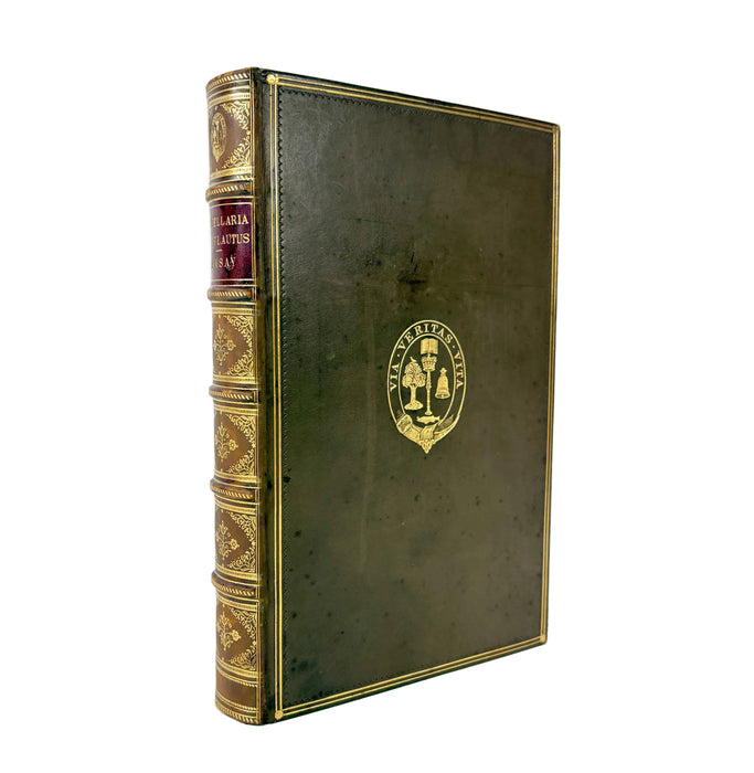 The Mostellaria of Plautus, by William Ramsay, and edited by George G. Ramsay, presented by Dr. David Ross, Principal of the Church of Scotland Training College and Glasgow University's first Lecturer in Education.