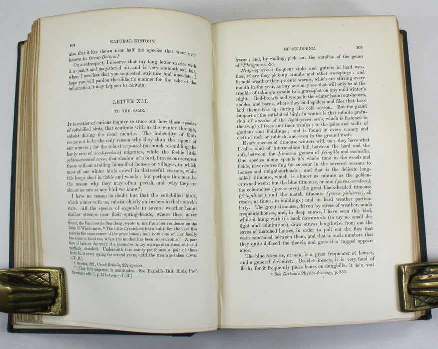 The Natural History and Antiquities of Selborne in the County of Southampton, Gilbert White, Edited by Thomas Bell, John Van Voorst, 1877, 2 Vol Set