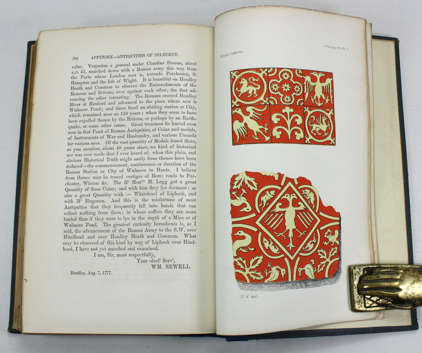 The Natural History and Antiquities of Selborne in the County of Southampton, Gilbert White, Edited by Thomas Bell, John Van Voorst, 1877, 2 Vol Set