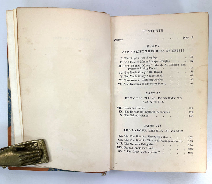 The Nature of Capitalist Crisis, John Strachey, Victor Gollancz, 1935