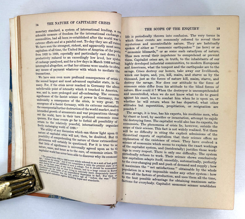 The Nature of Capitalist Crisis, John Strachey, Victor Gollancz, 1935