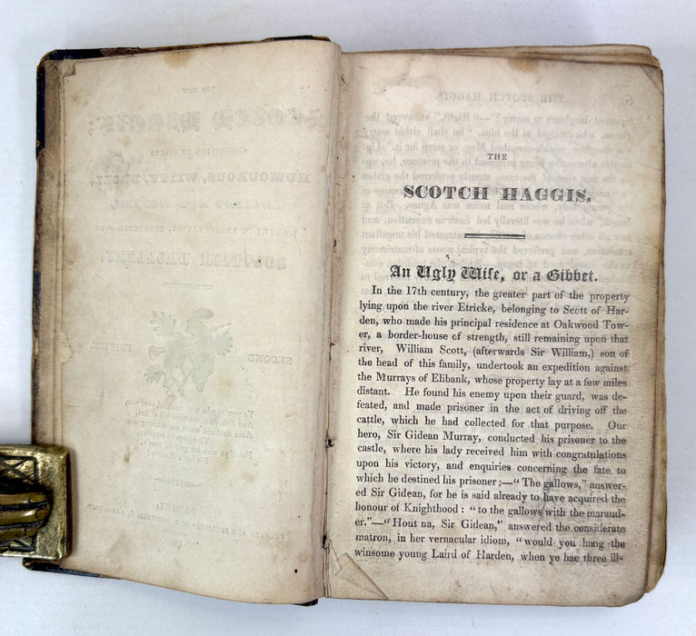 The New Scotch Haggis; Consisting of Pieces Humourous, Witty, Droll,.. Second edition, G. Caldwell, Paisley, 1829