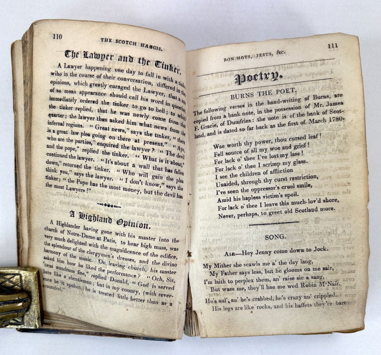 The New Scotch Haggis; Consisting of Pieces Humourous, Witty, Droll,.. Second edition, G. Caldwell, Paisley, 1829