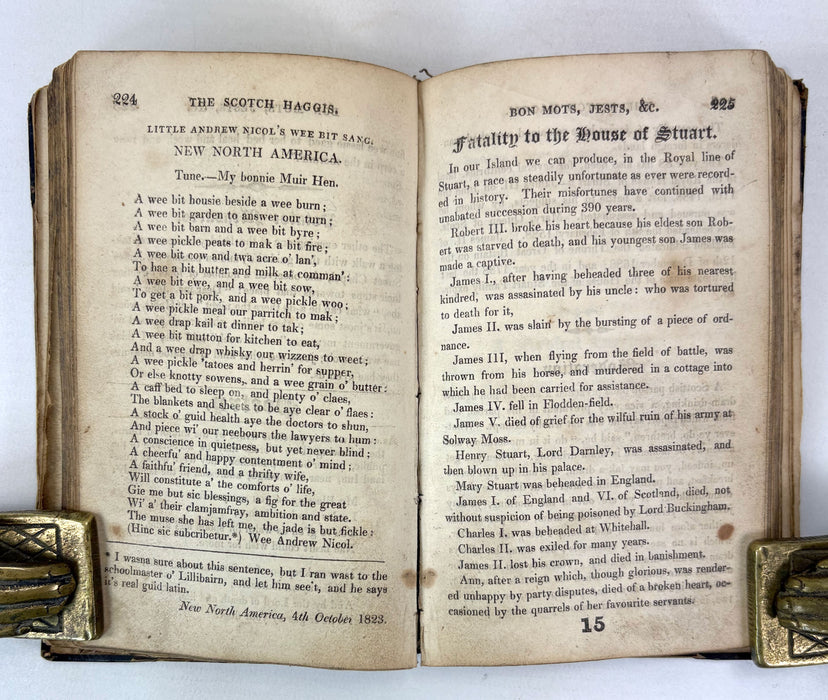 The New Scotch Haggis; Consisting of Pieces Humourous, Witty, Droll,.. Second edition, G. Caldwell, Paisley, 1829